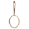 Oval Brass Hanging Frame 3x4 - Vertical
