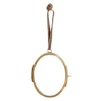 Oval Brass Hanging Frame 3x4 - Vertical
