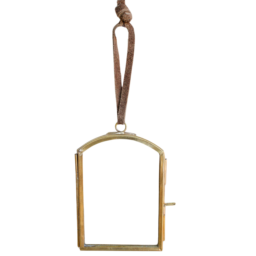 Window Pane Brass Hanging Frame 3x4
