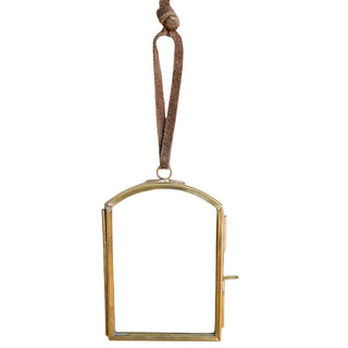 Brass Hanging Frame 3" x 4" Window Pane