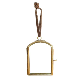 Brass Hanging Frame 2.25" x 3.25" Window Pane