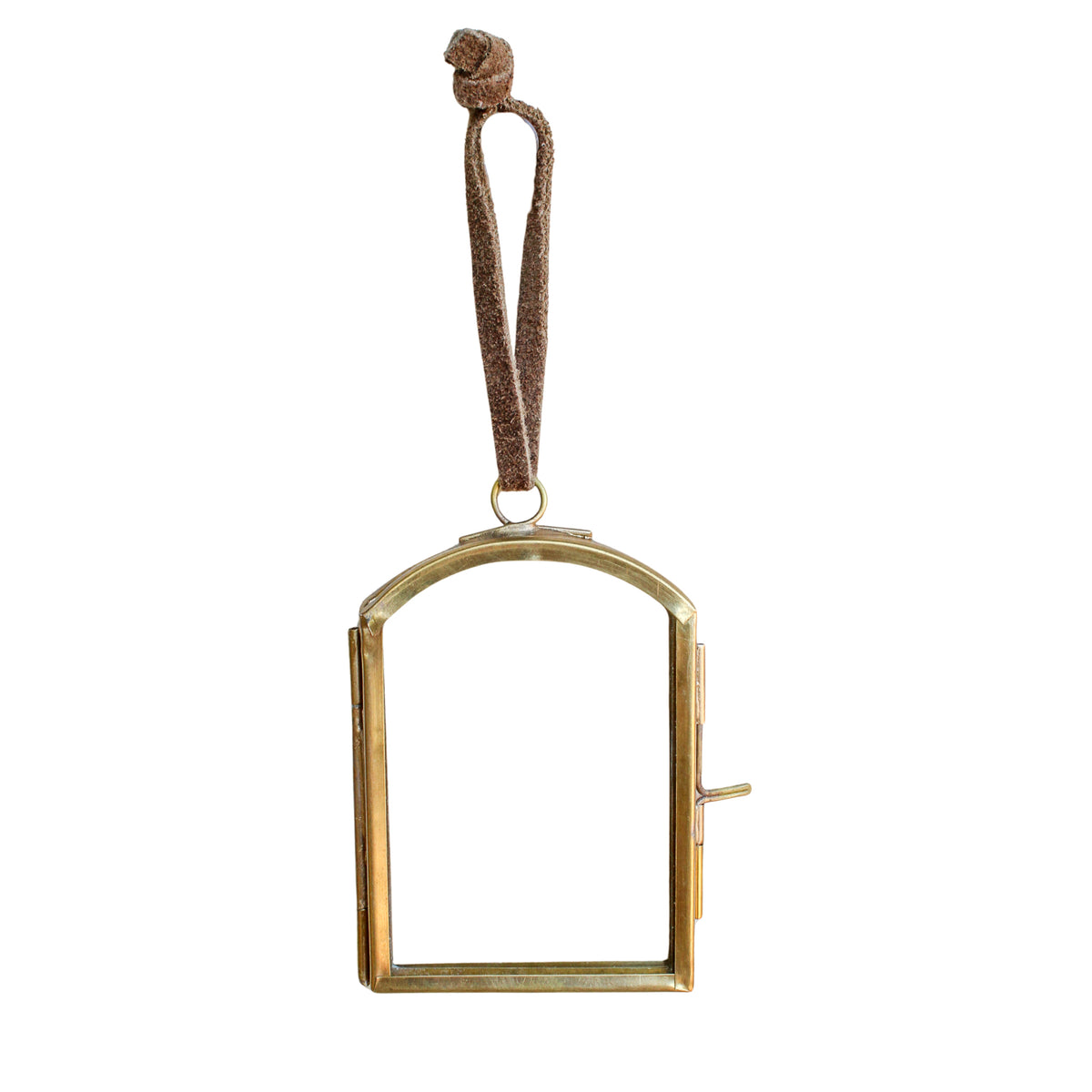 Window Pane Brass Hanging Frame 2.25x3.25