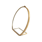 Round Brass Standing Frame - 6in
