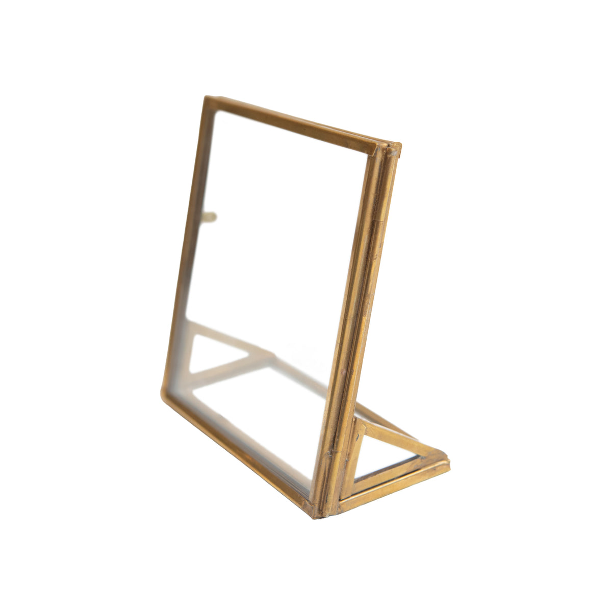 Square Brass Standing Frame - 2in