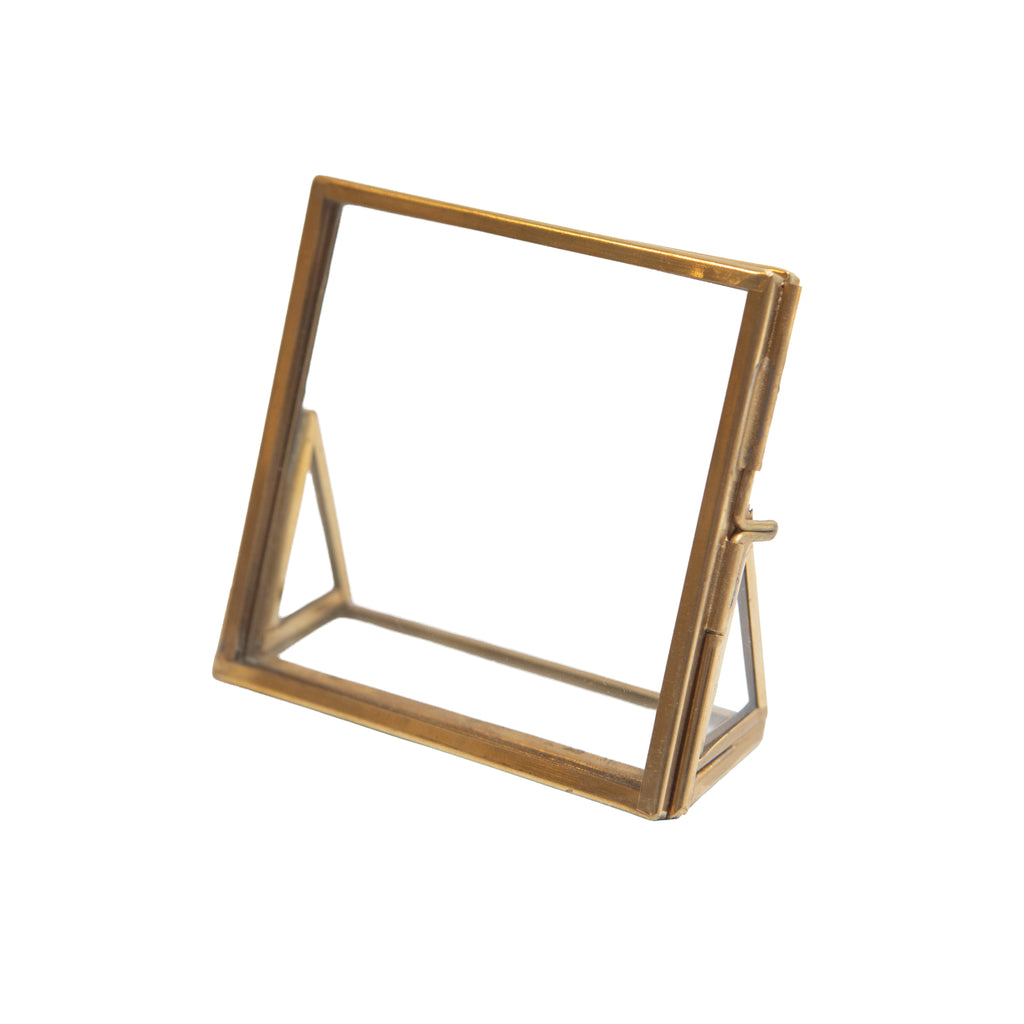 Square Brass Standing Frame 3x3