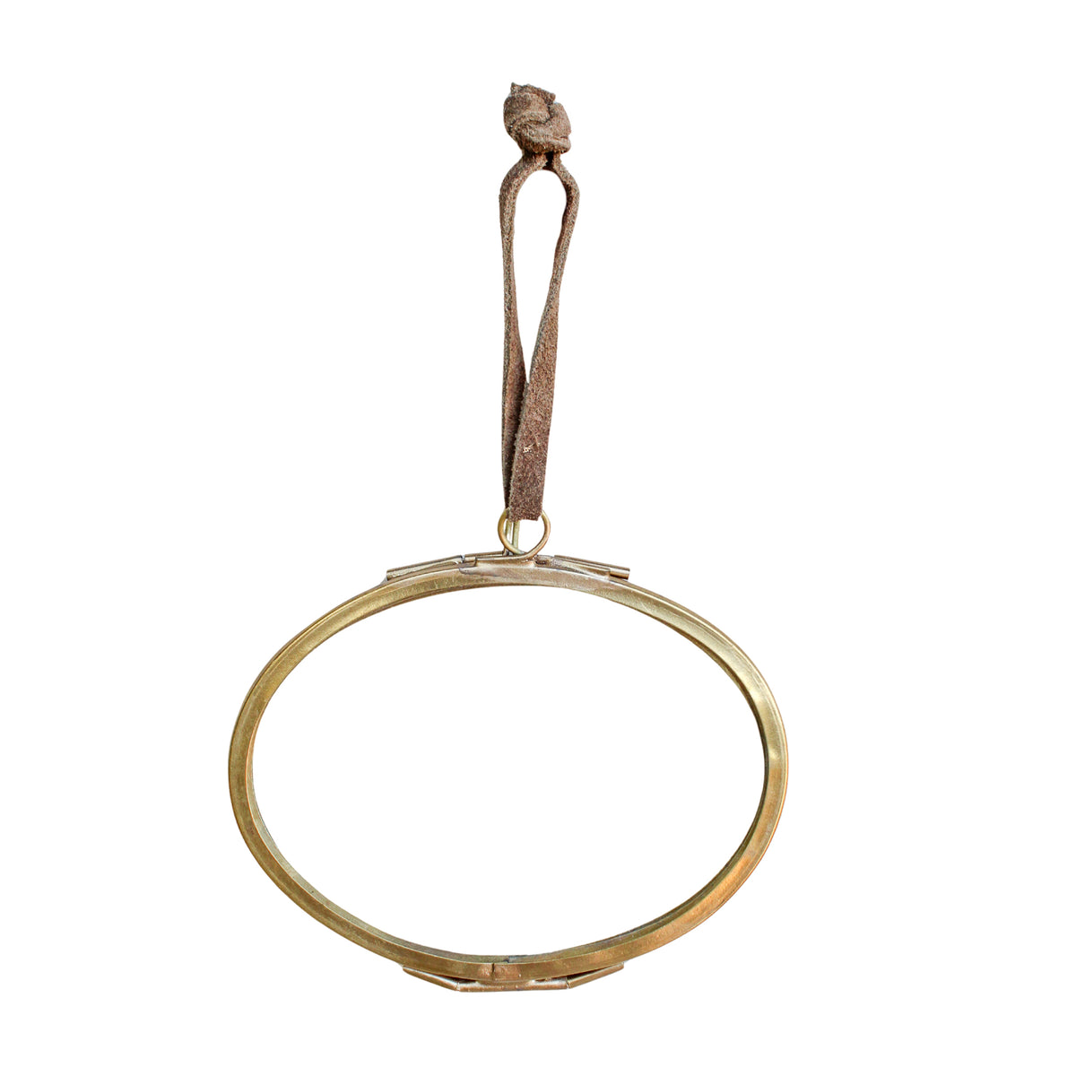 Oval Brass Hanging Frame 4x3 - Horizontal