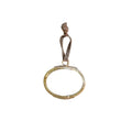 Oval Brass Hanging Frame 2.5x1.5 - Horizontal