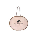 Oval Brass Hanging Frame 8x6 – Horizontal w/ Chain