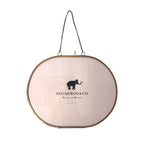 Oval Brass Hanging Frame 10x8 – Horizontal w/ Chain