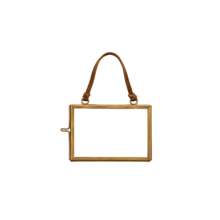 Brass Hanging Frame 2" x 3" Horizontal