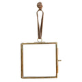 Square Brass Hanging Frame 3.5in