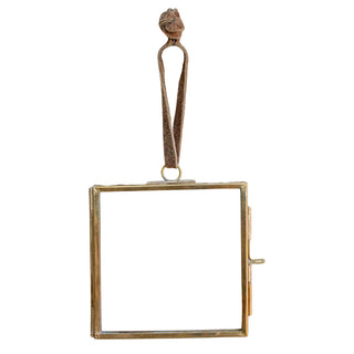 Brass Hanging Frame 3.5" Square