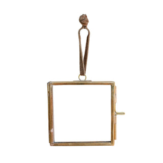 Brass Hanging Frame 2.75" Square