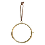 Round Brass Hanging Frame 3.5in