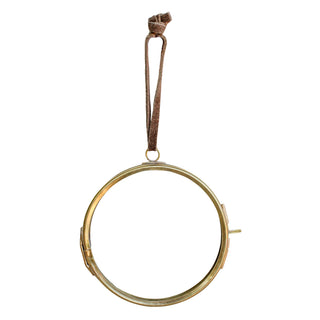 Brass Hanging Frame 3.5" Round