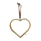 Heart Brass Hanging Frame 3.5in