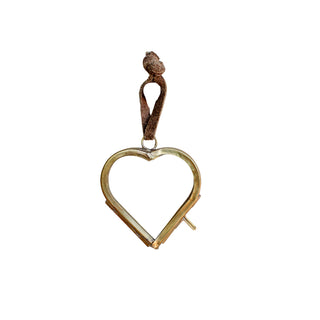 Brass Hanging Frame 2" Heart