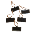 Metal Hanging Chalkboard Sign 1.25x2.5 - Set of 12