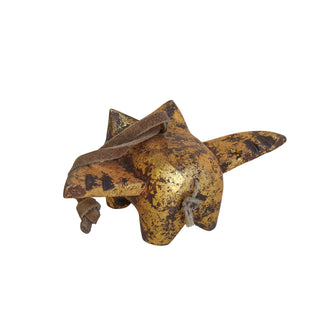 Hand-carved Flying Pig Ornament- Set of 6