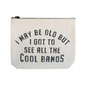 Cool Bands Canvas Zip Bag - Cream