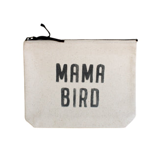 "Mama Bird" Canvas Zip Bag
