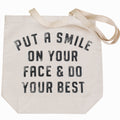 Put A Smile Canvas Tote - Set of 3
