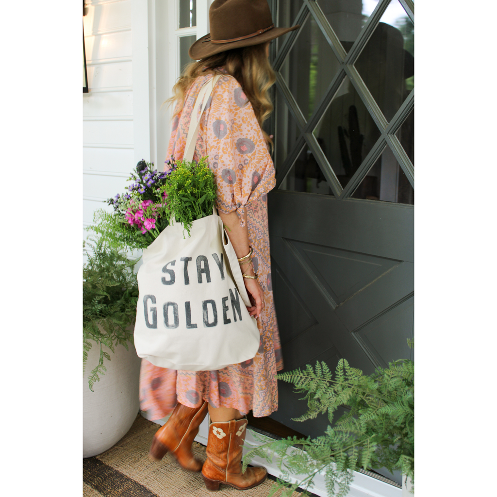 Stay Golden Canvas Tote - Set of 3