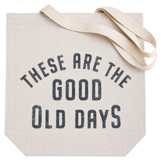 "Good Old Days" Canvas Tote - Set of 3