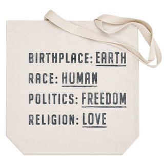 "Birthplace" Canvas Tote - Set of 3