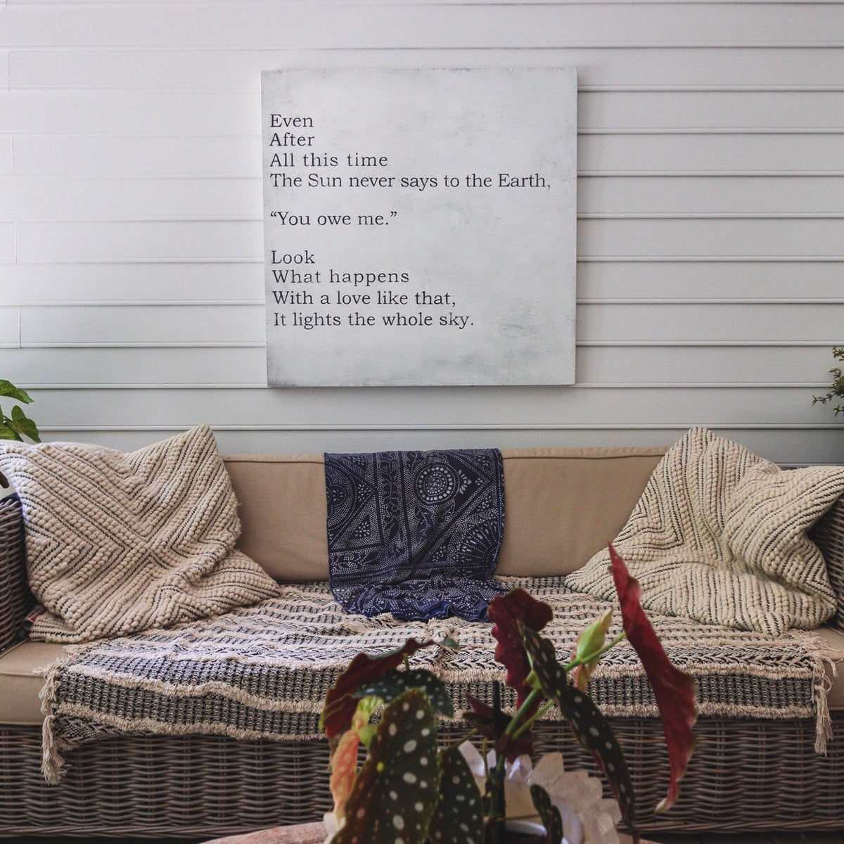 Even After All This Time Art Print - Grey Wood