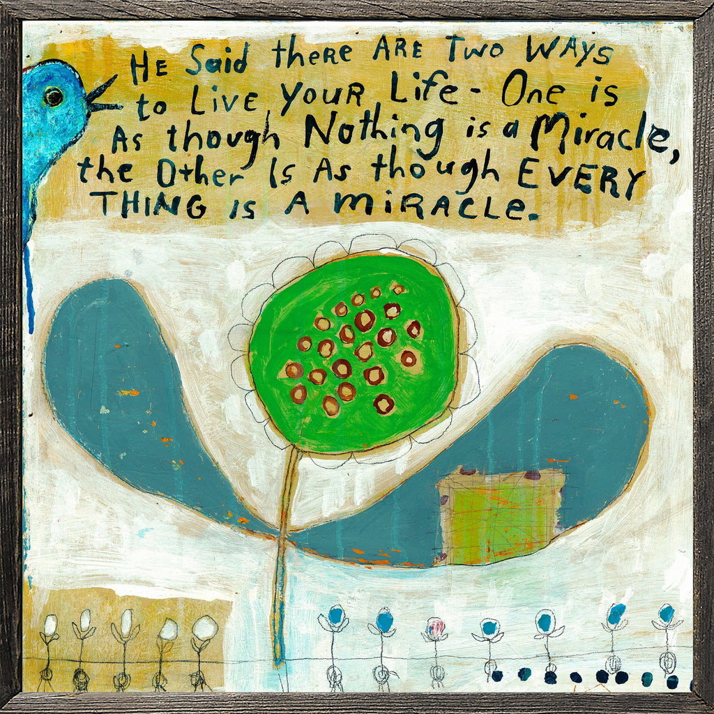 Two Ways to Live Art Print - Gallery Wrap