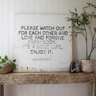 Jim Henson Art Print  (Grey Wood)