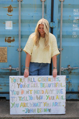You're All Geniuses Art Print - Gallery Wrap
