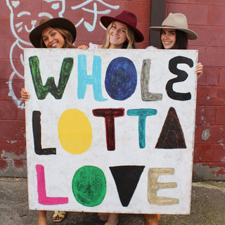Colorful Whole Lotta Love Art Print - Gallery Wrap