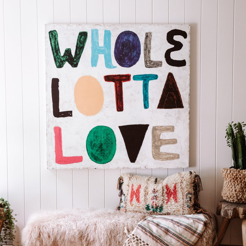 Colorful Whole Lotta Love Art Print - Gallery Wrap