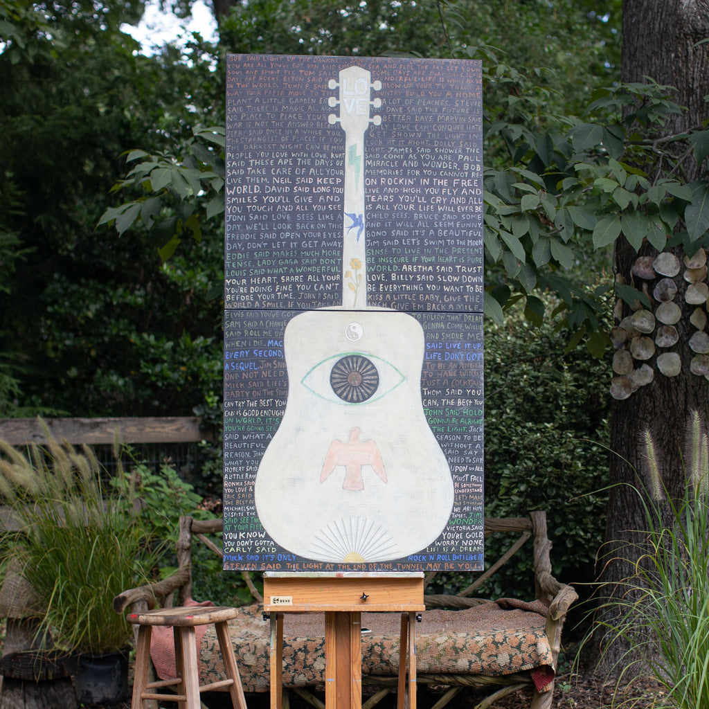 Vertical Guitar Legends Two Art Print