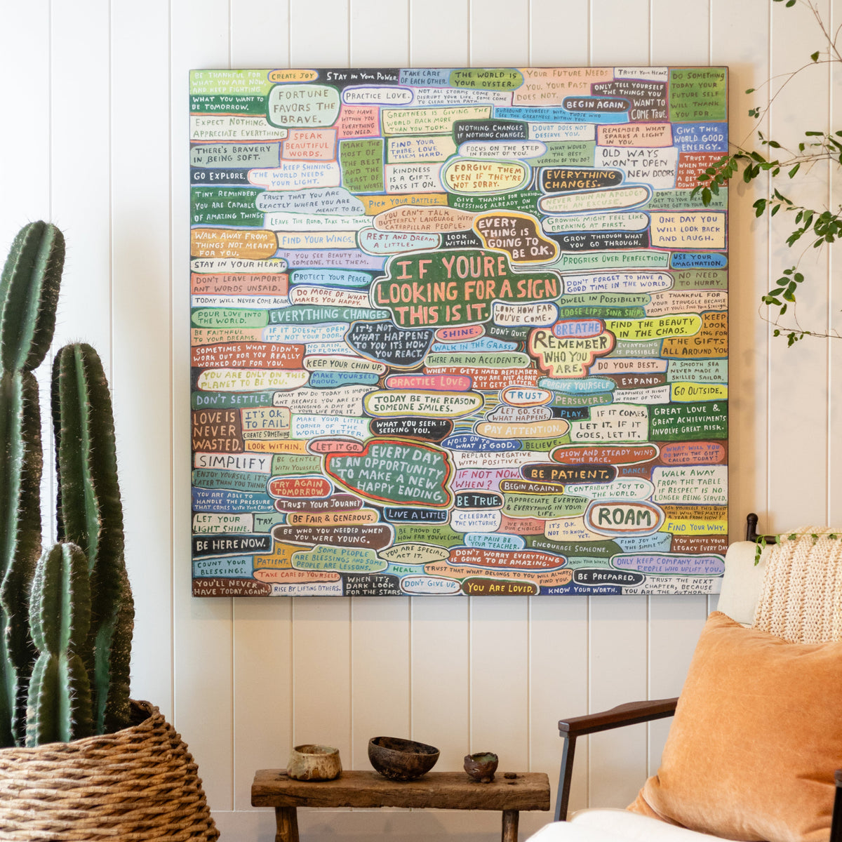 If You Are Looking For A Sign Art Print - Grey Wood