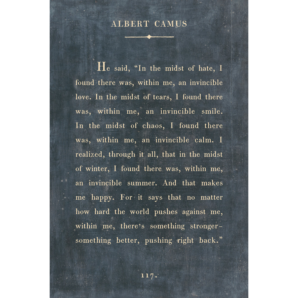 Albert Camus Art Print - Gallery Wrap