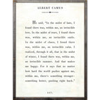Albert Camus Art Print - Grey Wood