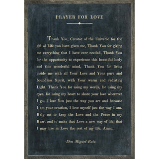 Prayer For Love Poetry Collection (Greywood) Art Print