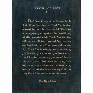 Prayer For Love Poetry Collection (Gallery Wrap) Art Print