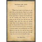 Prayer For Love Art Print - Grey Wood