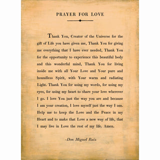 Prayer For Love Poetry Collection (Gallery Wrap) Art Print