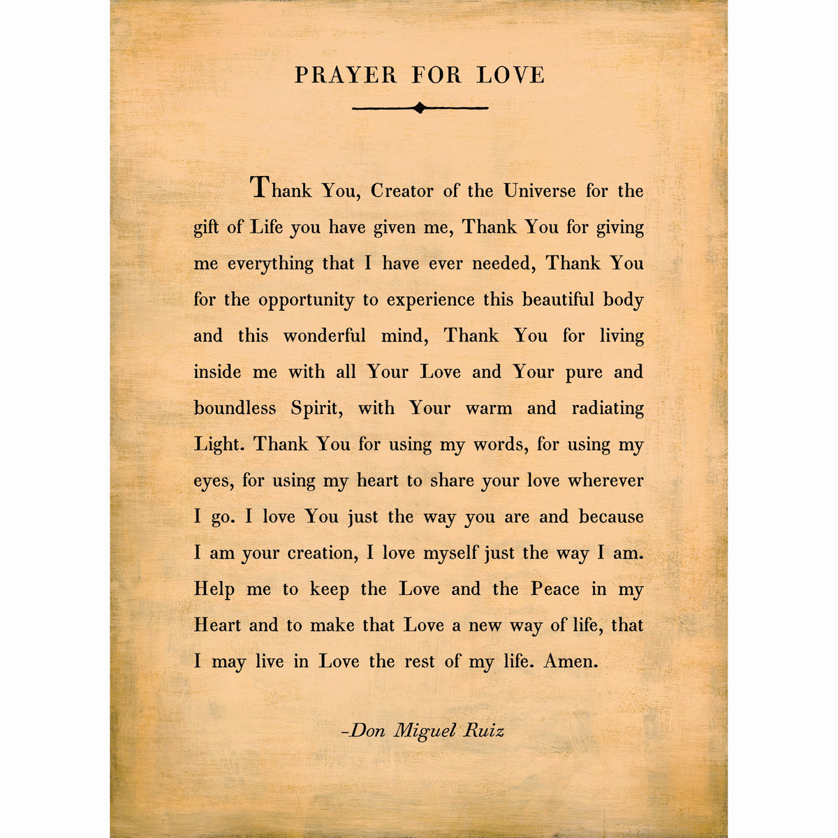 Prayer For Love Art Print - Gallery Wrap