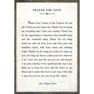 Prayer For Love Poetry Collection (Greywood) Art Print