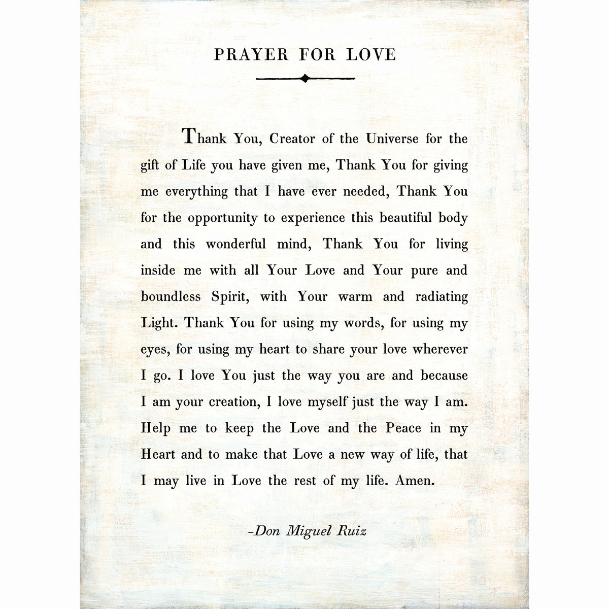 Prayer For Love Art Print - Gallery Wrap