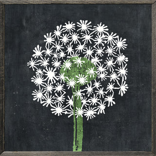 Dandelion Art Print - Grey Wood
