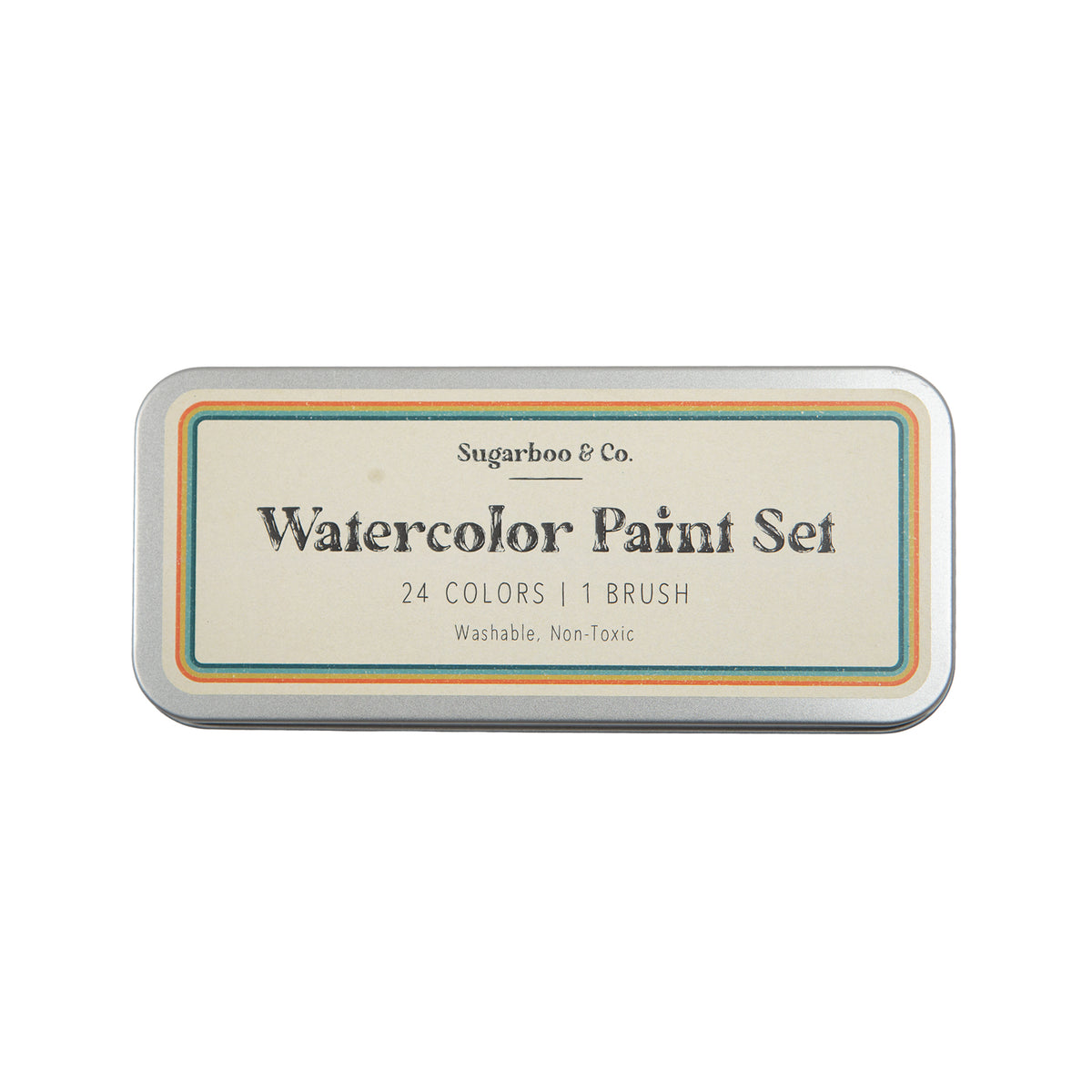 Watercolor Tin Paint Set - 24 Colors