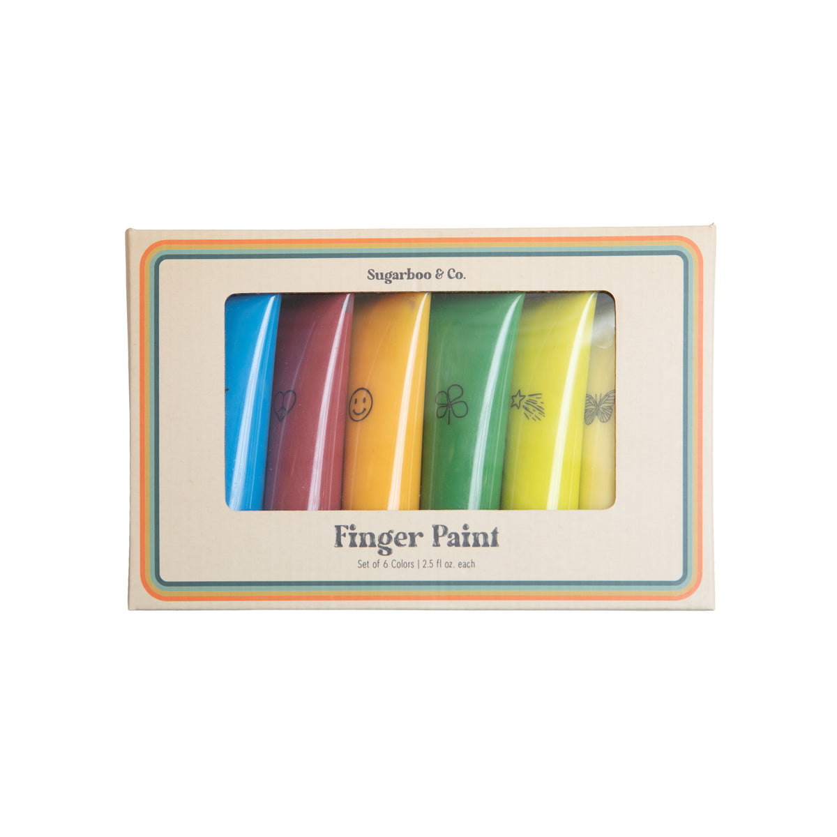 Washable Finger Paint - Set of 6