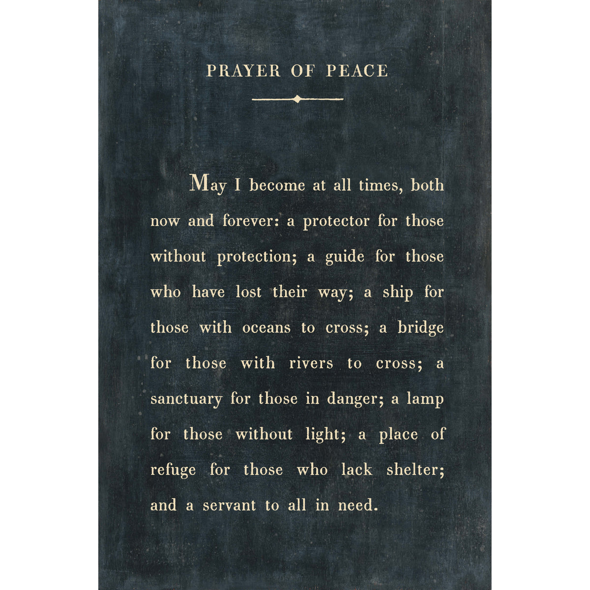 Prayer Of Peace Art Tile